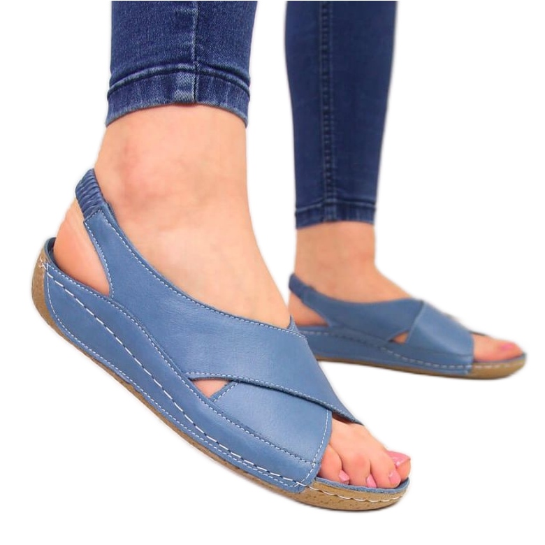 Sandálias de couro T.Sokolski W SCA109B azul