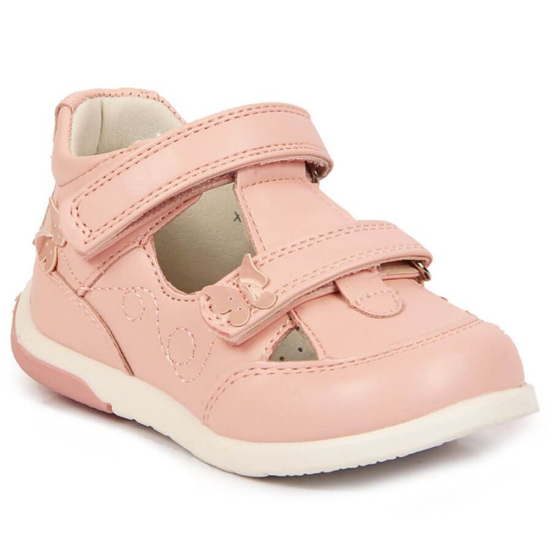 Sapatos de velcro a céu aberto American Club Jr AM892B rosa