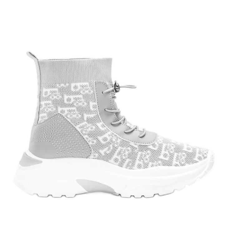 Sapatilhas Erma de mulher cinzentas branco