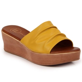 Chinelos de cunha Filippo W PAW354 amarelo