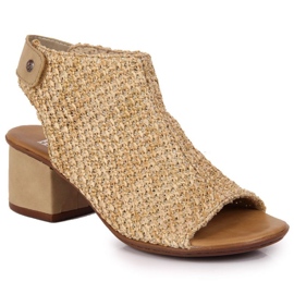 Sandálias fechadas Rieker M RKR538 bege multicolorido