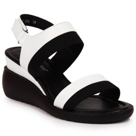 Sandálias na cunha Sergio Leone W SK377B branco