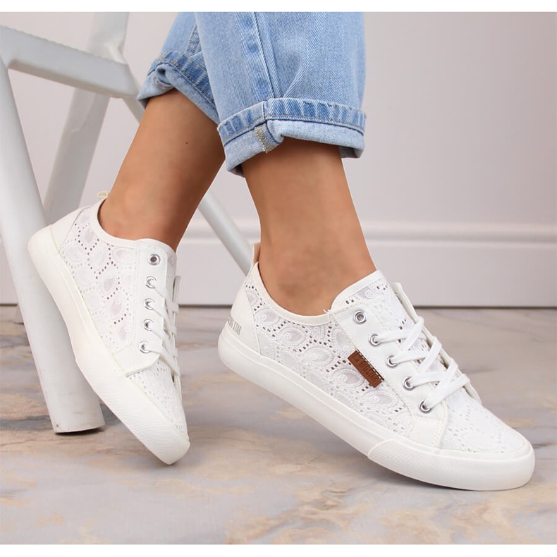 Tênis Big Star de renda branca W274925 branco