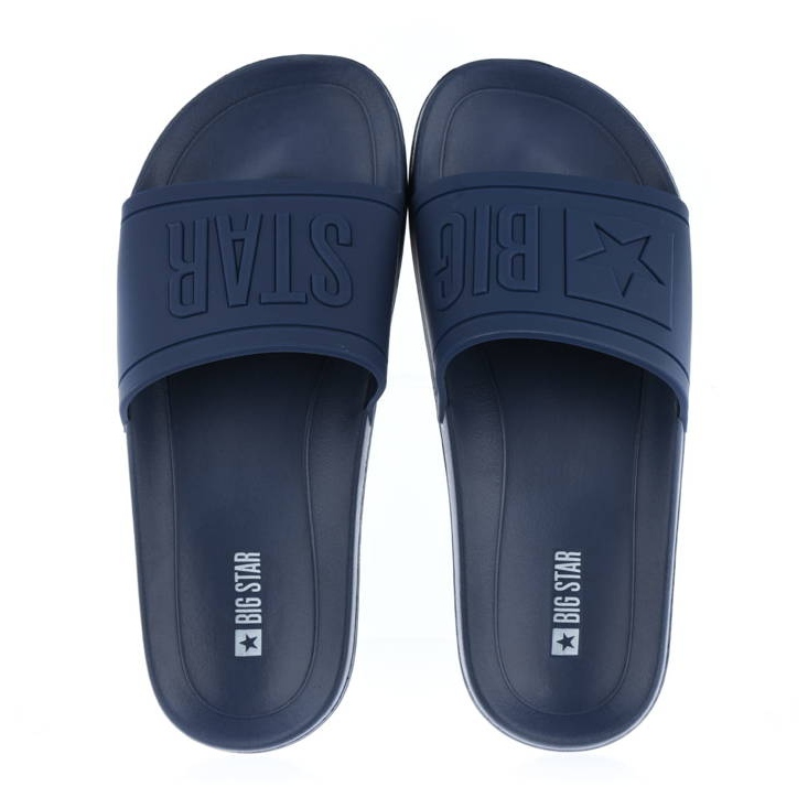 Chinelos de praia de borracha azul marinho para homem Big Star DD174688
