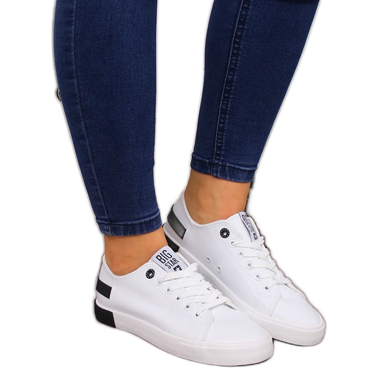 Cano baixo couro eco branco Big Star FF274175