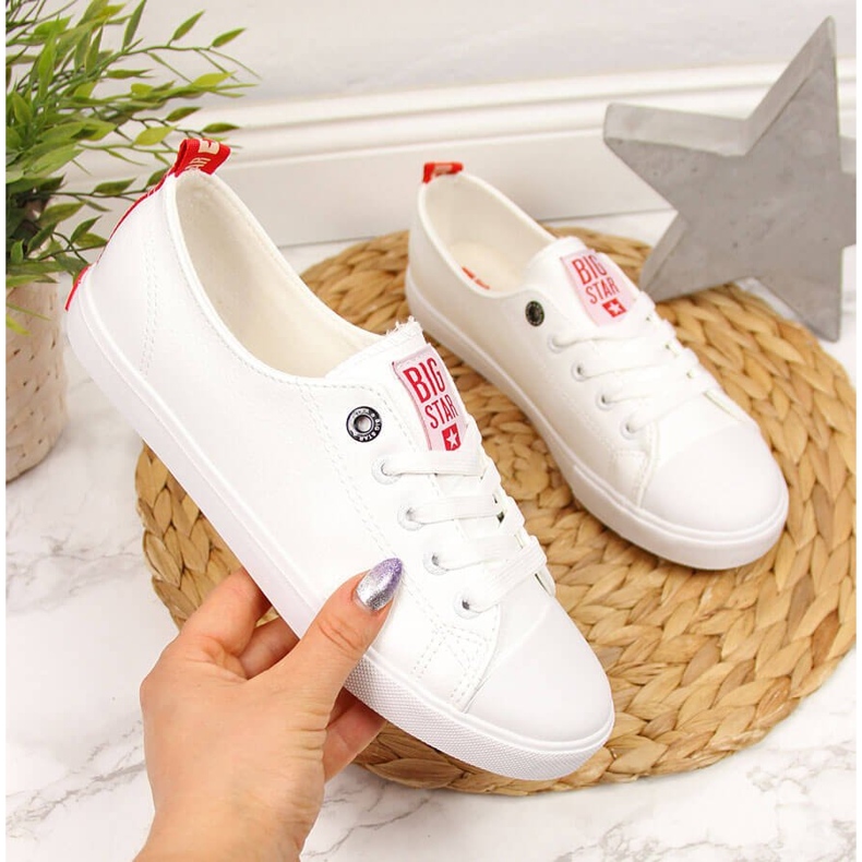 Cano baixo couro eco branco Big Star GG274005