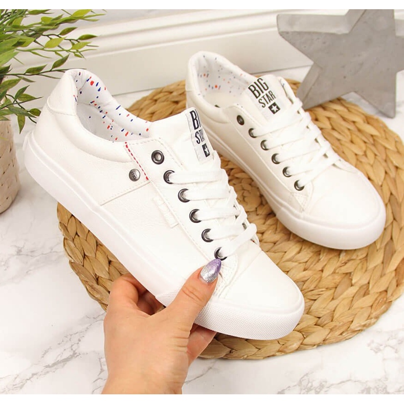 Cano baixo couro eco branco Big Star GG274060