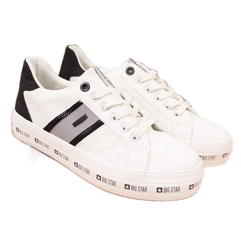 Tênis cano baixo branco de mulher Big Star II274071
