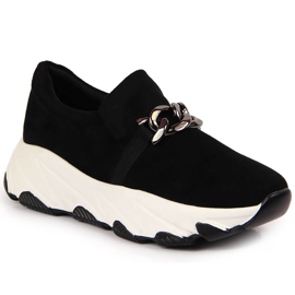 Tênis feminino com corrente em Potocki preto