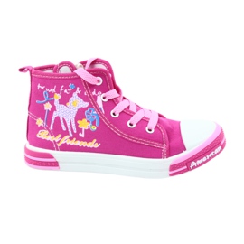 American Club Tênis rosa com zíper American TEN13 azul