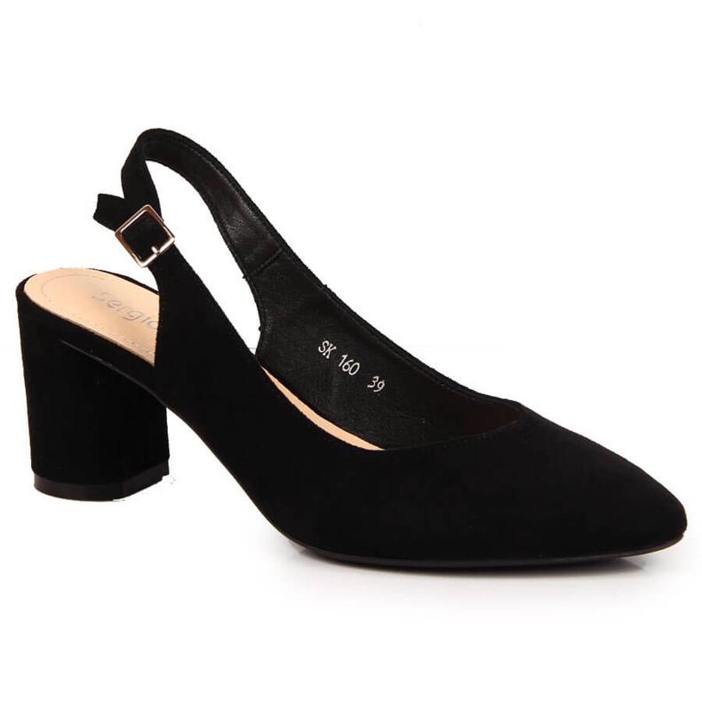 Bombas para mulheres no poste preto por Sergio Leone