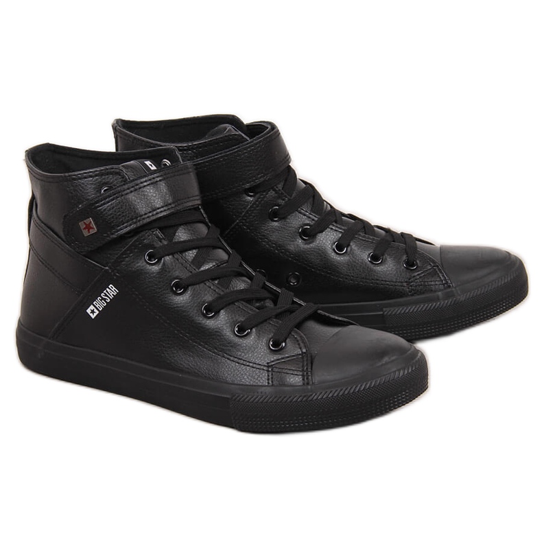 Tênis masculino preto alto com Velcro Big Star Y174020