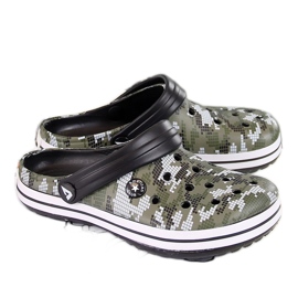 Chinelos de espuma cáqui American Club para menino