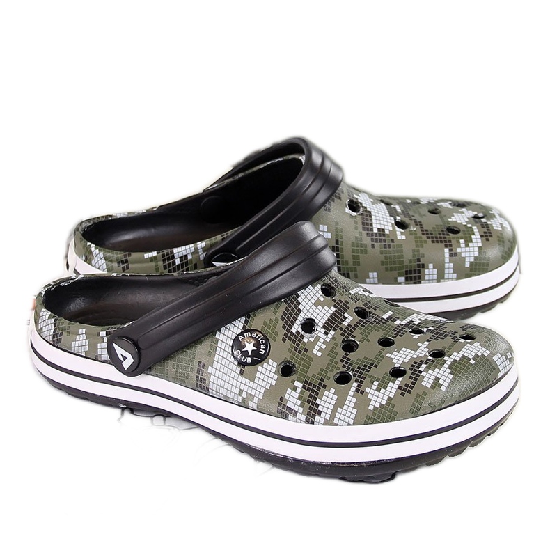 Chinelos de espuma cáqui American Club para menino