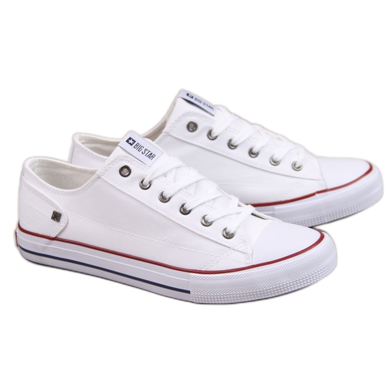 Tênis cano baixo branco masculino Big Star DD174271