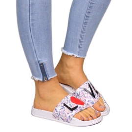 Chinelos de praia de borracha branca de mulher Big Star branco