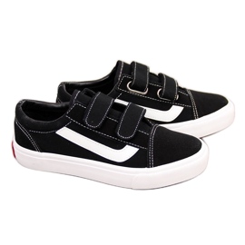 Atletico Tênis infantil atlético preto com velcro