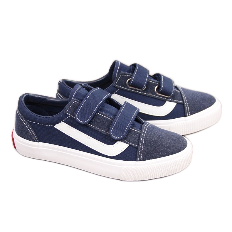 Atletico Tênis infantil de velcro azul marinho Atlético