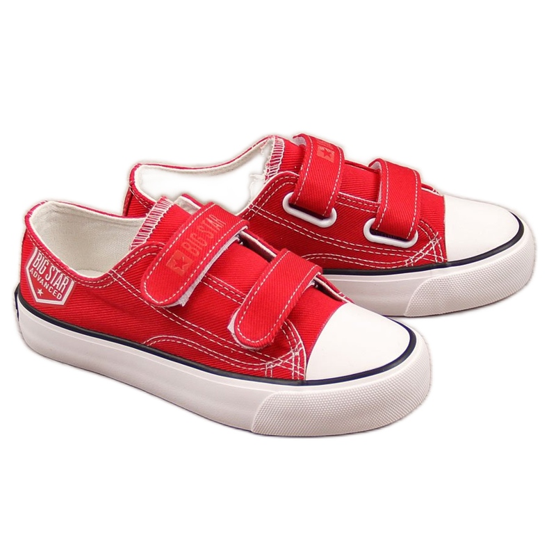 Red Big Star FF374063 tênis infantil com velcro baixo vermelho