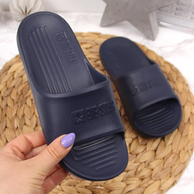 Chinelos de espuma infantil Big Star GG374810 azul marinho