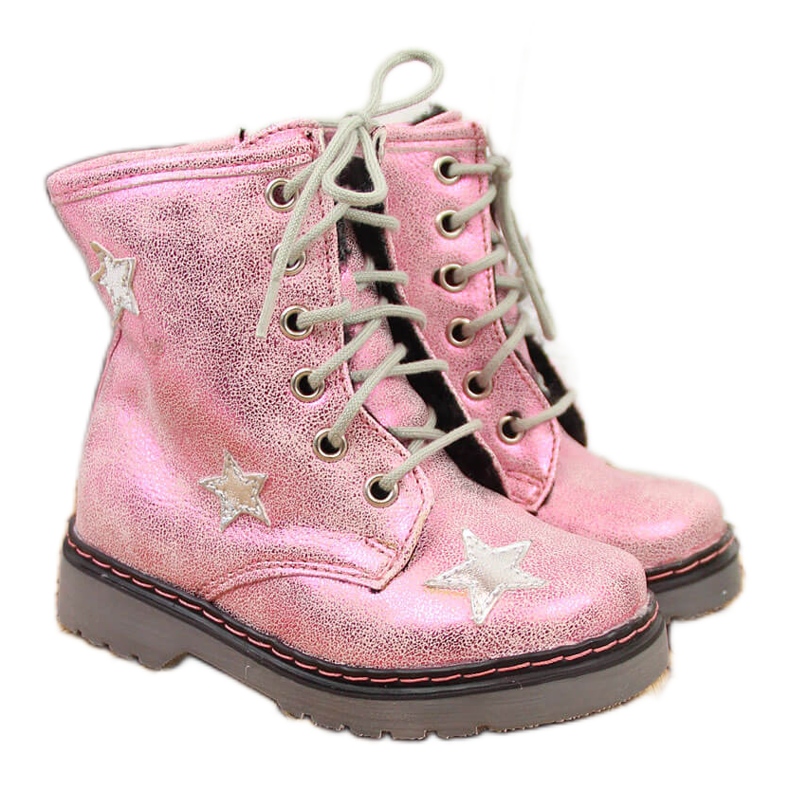 Botas de menina com isolamento rosa Kornecki 6216