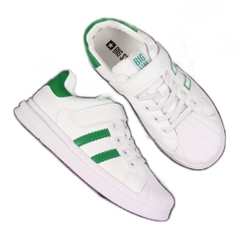 Sapatos esportivos infantis de velcro branco Big Star GG374019 Sapatos esportivos infantis de velcro branco Big Star GG374019