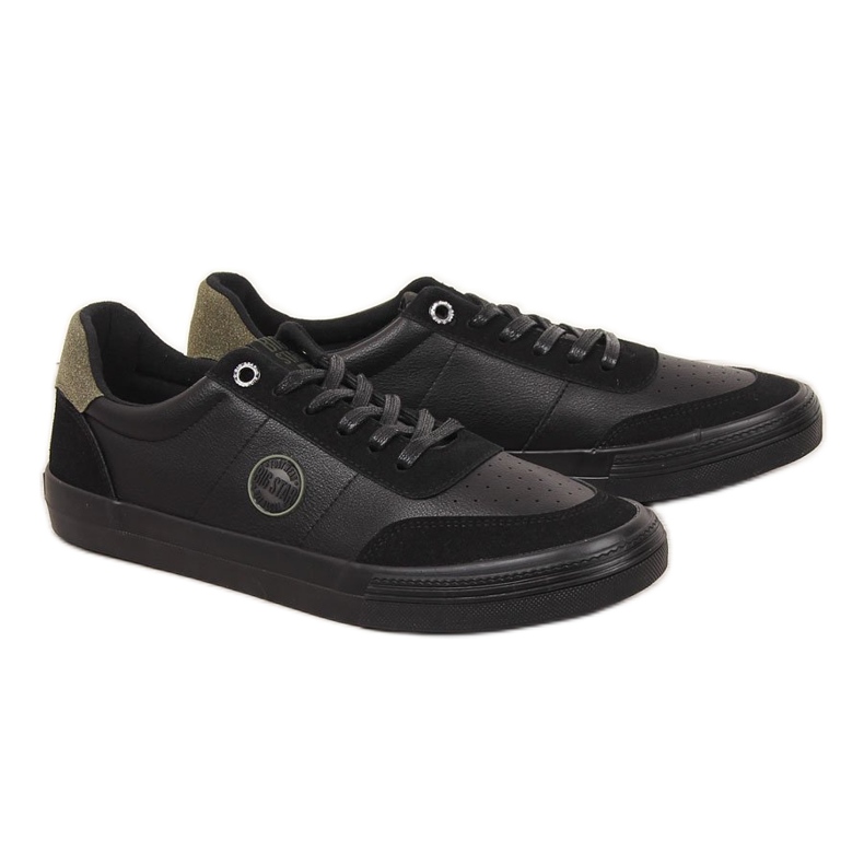 Cano baixo couro ecológico preto Big Star II174008 masculino