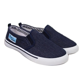 Tênis slip-on masculino Atletico azul marinho azul-marinho