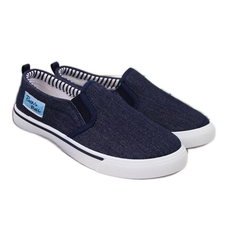 Tênis slip-on masculino Atletico azul marinho