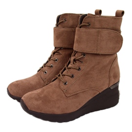 Botas castanhas de mulher castanhas Jezzi castanho Botas castanhas de mulher castanhas Jezzi castanho