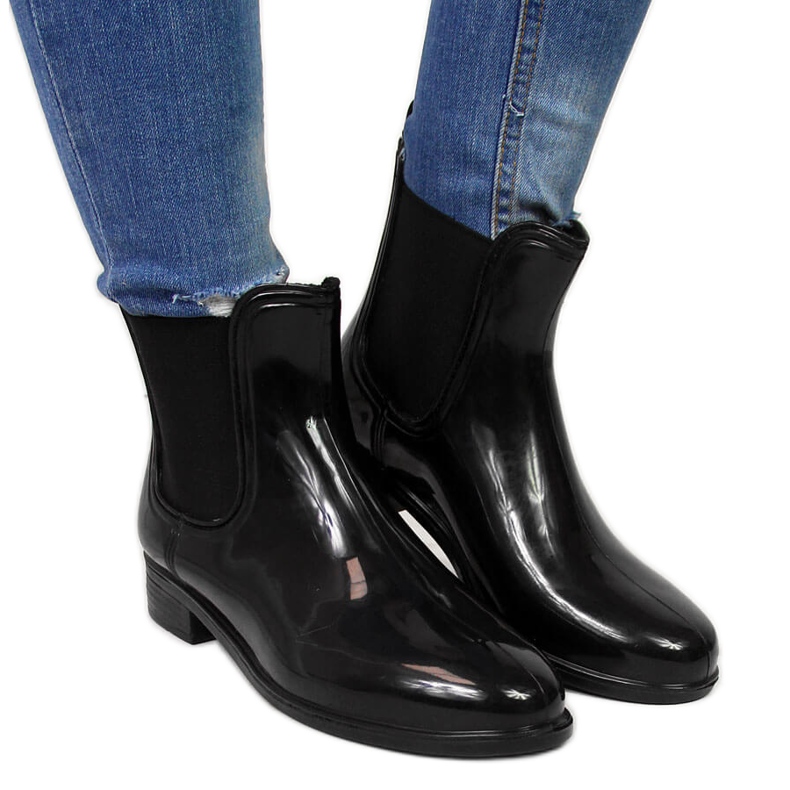 Botas T.Sokolski Jodhpur com galochas lacadas de mulher preto