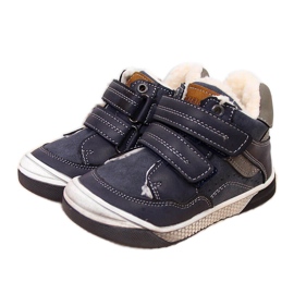 Botas de inverno para menino com velcro azul marinho American Club