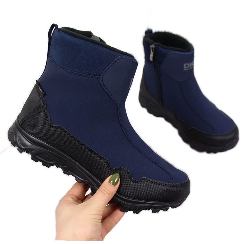 Botas de neve DK azul marinho impermeáveis