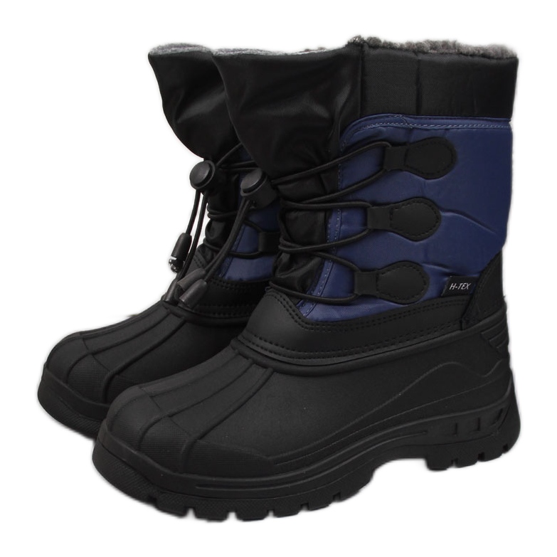 Botas de neve azuis escuras de criança Galop preto azul marinho