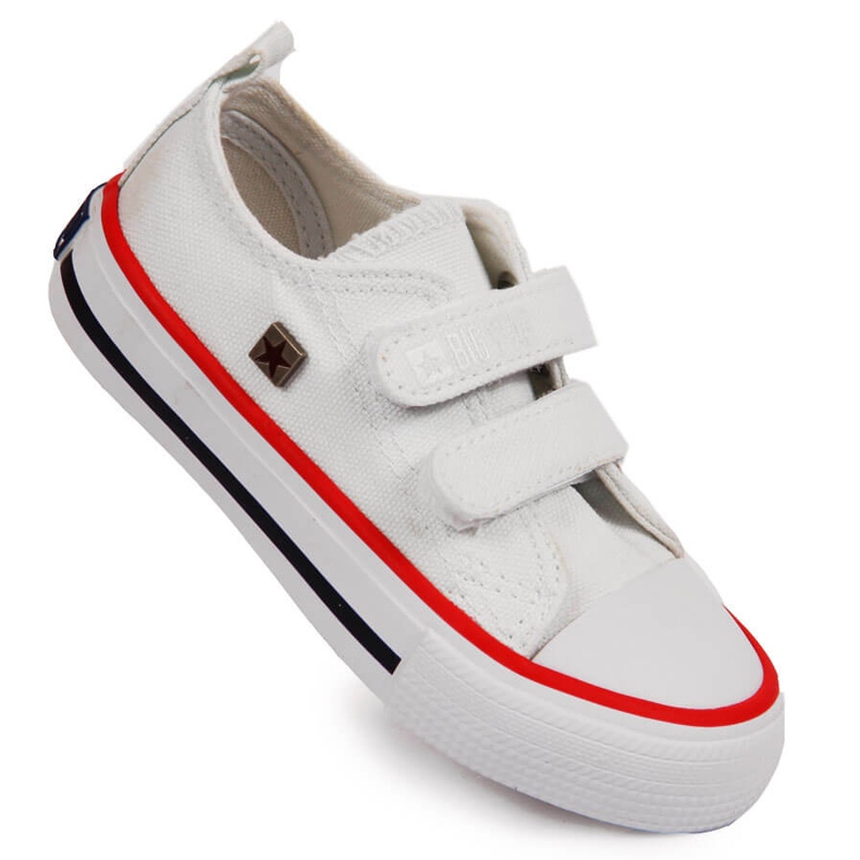 Tênis infantil de velcro branco Big Star HH374095