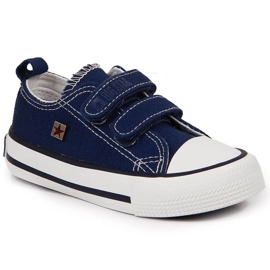 Tênis infantil com velcro azul marinho Big Star HH374097 azul-marinho