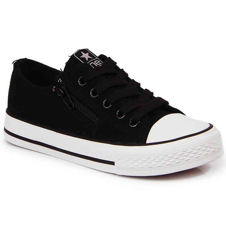 Tênis infantil NEWS preto com zíper