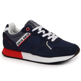 Sapatos esportivos de couro azul marinho Big Star JJ274285 azul-marinho