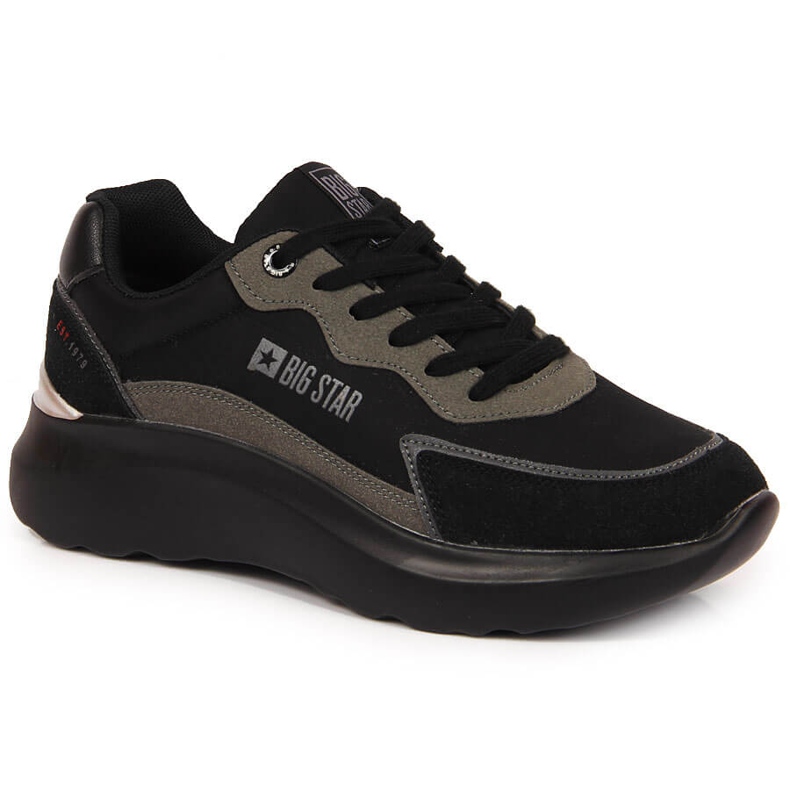 Sapatos esportivos de plataforma Black Big Star JJ274989 preto