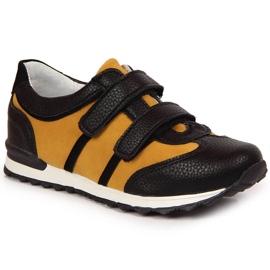 Sapatos de menino com velcro camel Kornecki 6291 preto multicolorido