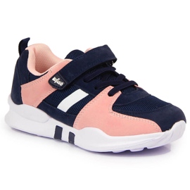 Sapatilhas desportivas Grenade Befado para menina com velcro azul marinho rosa Sapatilhas desportivas Grenade Befado para menina com velcro azul marinho rosa