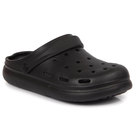 Atletico Chinelos de dedo preto Atlético de espuma preta