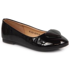 Bailarinas de menina com coração preto Vinceza