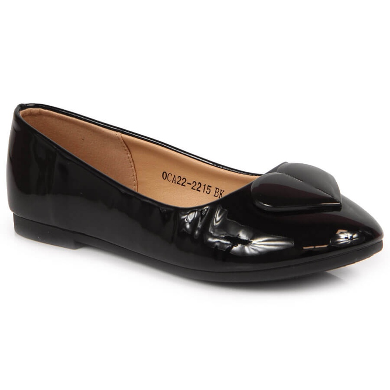 Bailarinas de menina com coração preto Vinceza