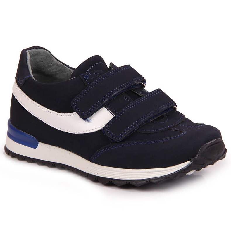 Sapatos de menino com velcro azul marinho Kornecki 6122