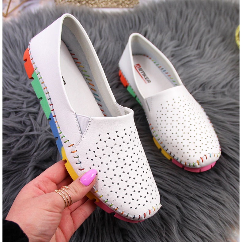 Sapatos femininos confortáveis ​​em couro Artiker branco