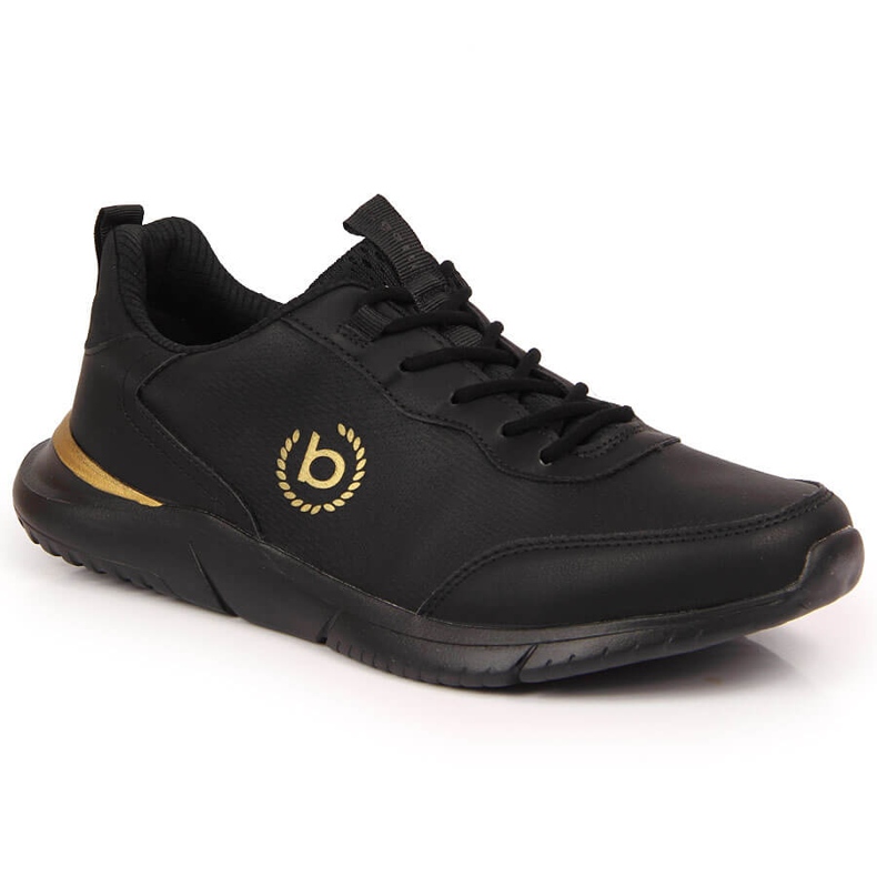 Sapatos desportivos casuais masculinos Bugatti pretos