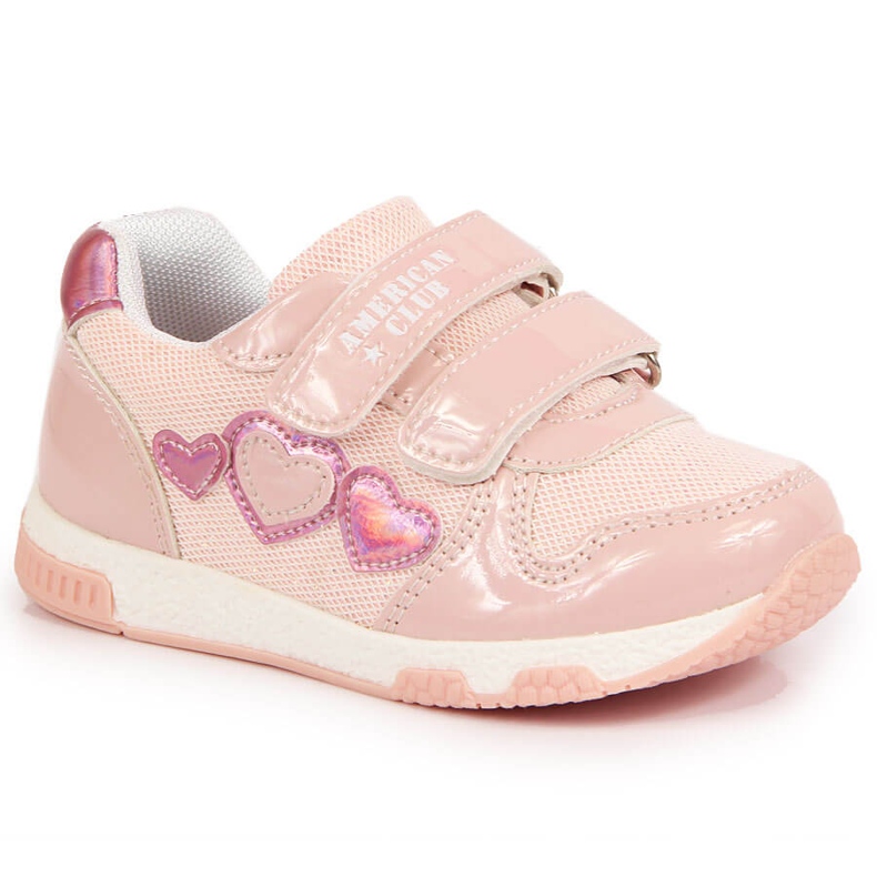 Sapatos desportivos de menina Pink American Club rosa