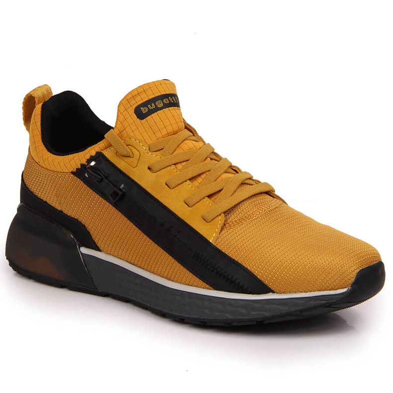 Sapatos esportivos masculinos Bugatti JJ153072 amarelos