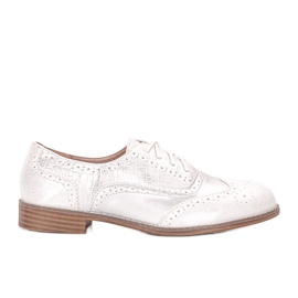 Oxfords prateados femininos Hershey prata